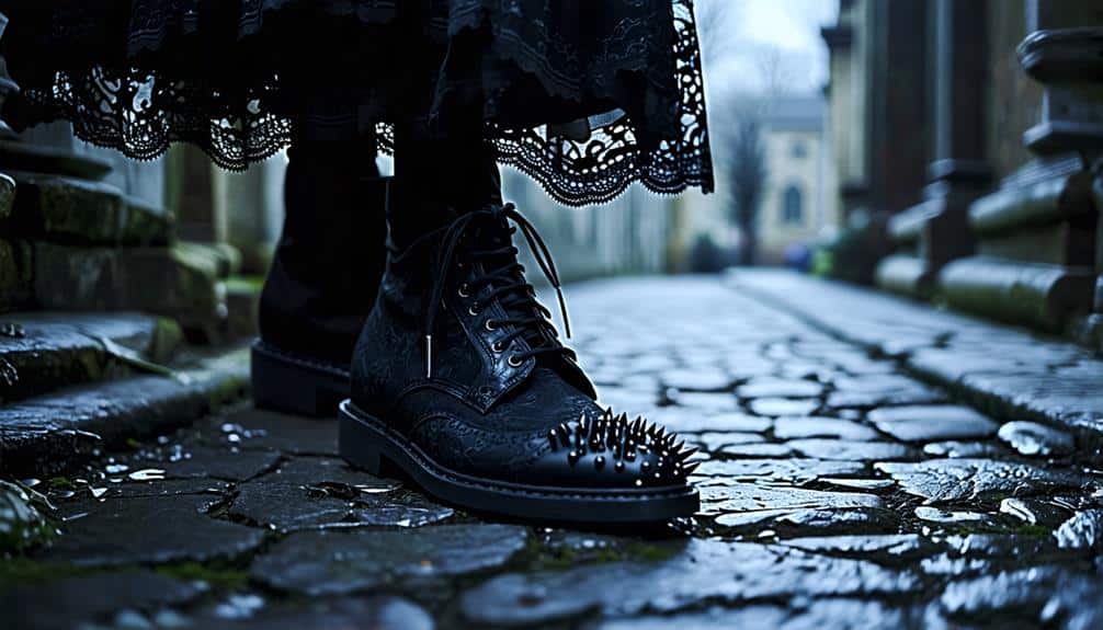 lace up shoes - gothic footwear style options